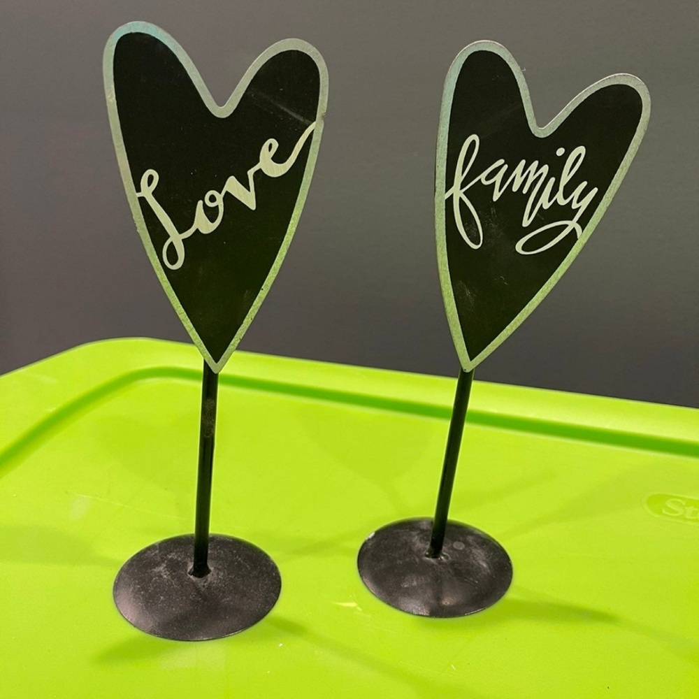 Kohl's Black Heart-Shaped Metal Decorations